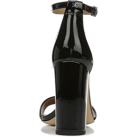 NWT Sam Edelman Yaro Dress Sandals Black Suede Size 9.5 Women's Heels - Picture 6 of 6